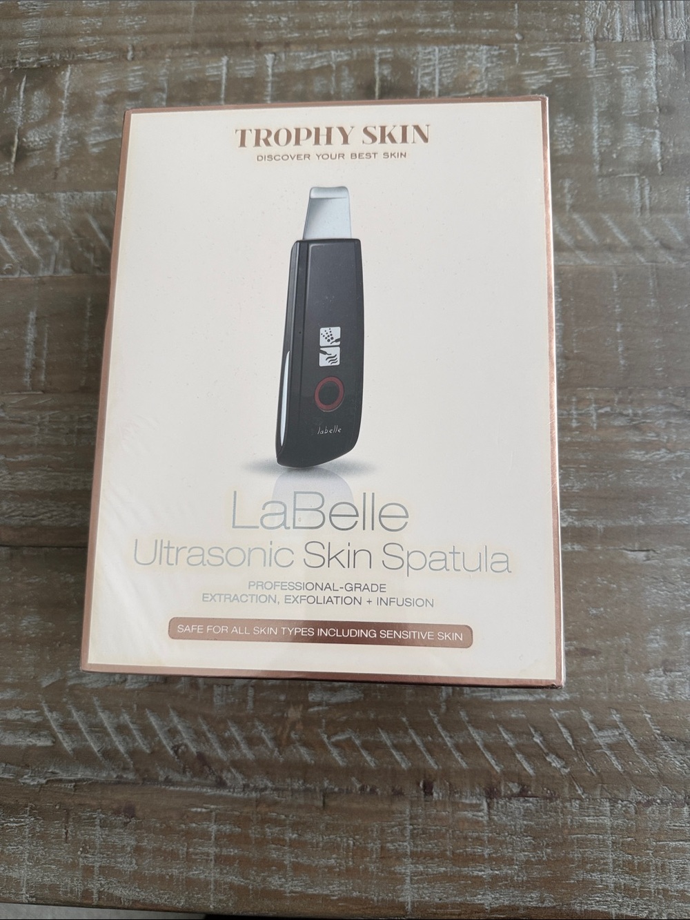 Trophy Skin LaBelle Ultrasonic Skin Spatula — Black